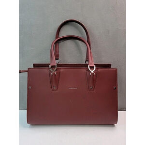 Longchamp Paris Premiere Top Handle Bag Burgundy Hand Bag Purse, BEAUTIFUL!